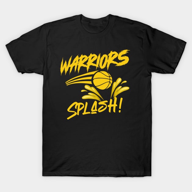 Warriors Splash T-Shirt by GLStyleDesigns